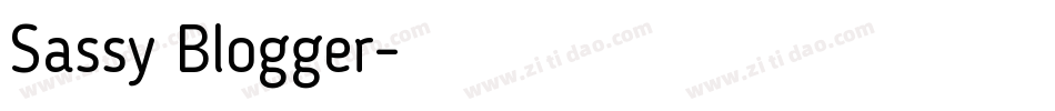 Sassy Blogger字体转换